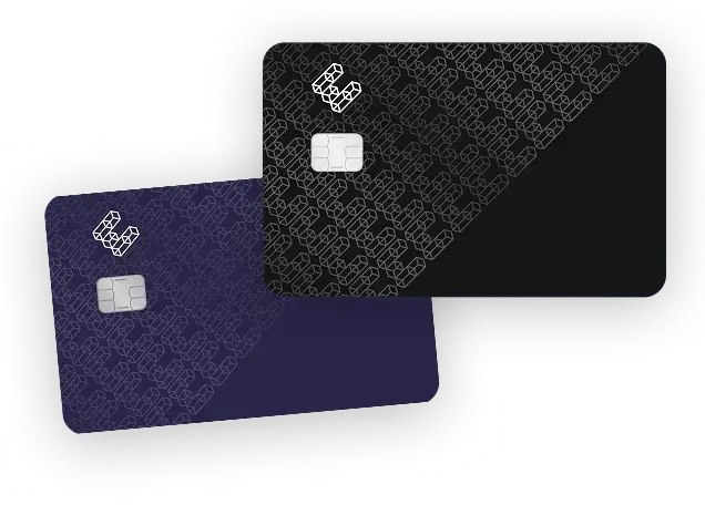 Cartões oficiais ether.fi Luxe roxo e Pinnacle preto